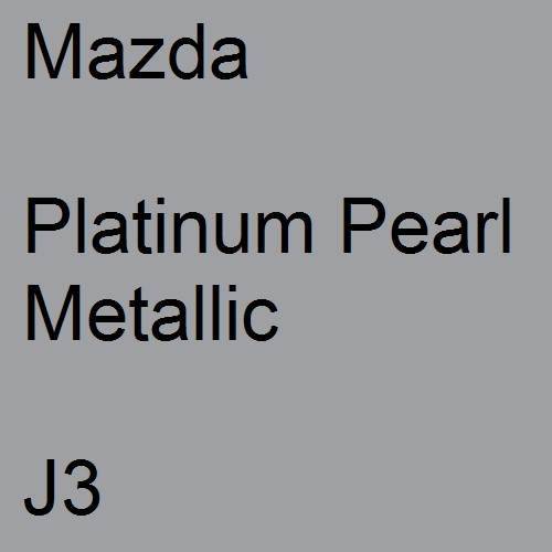 Mazda, Platinum Pearl Metallic, J3.